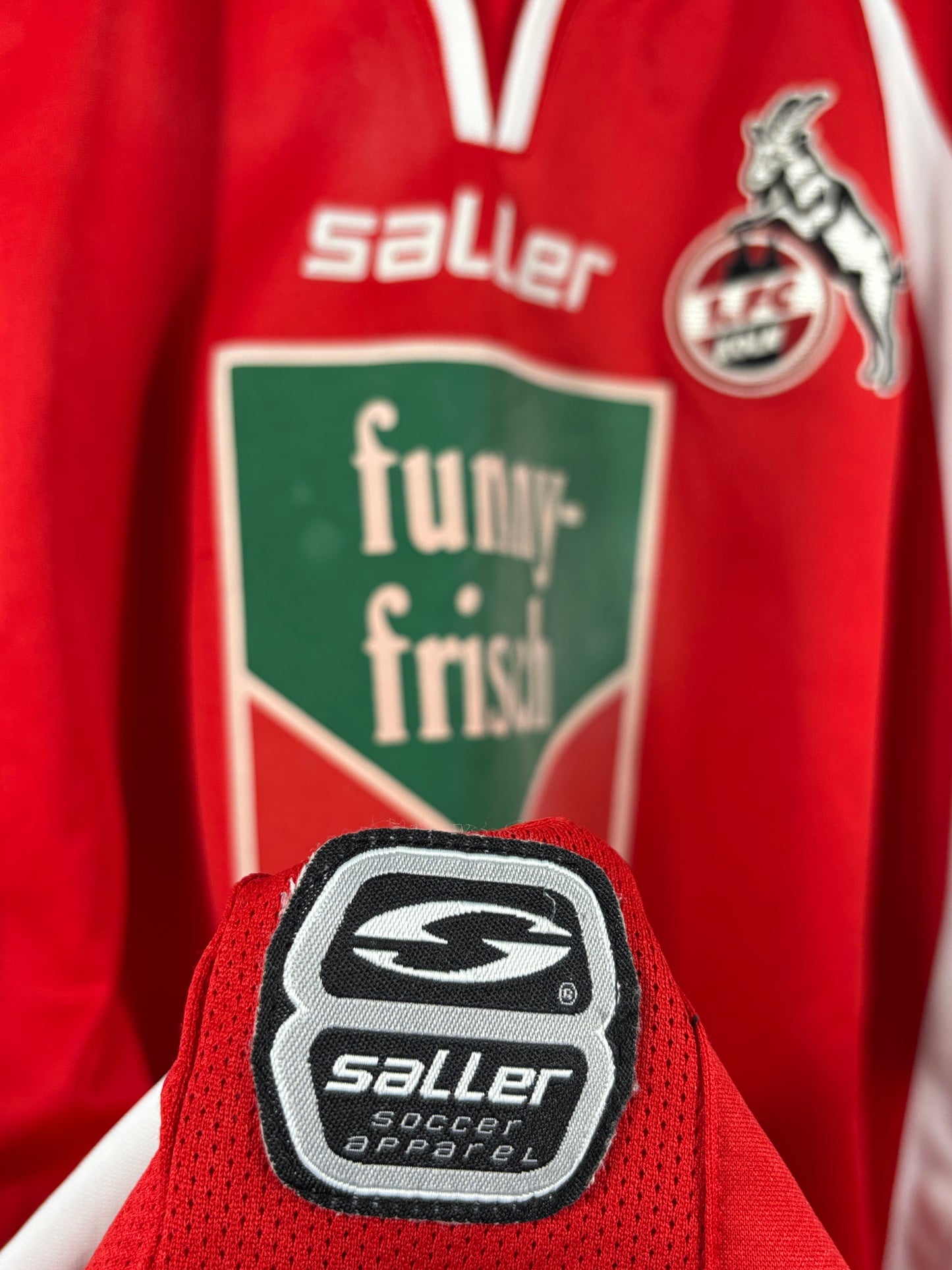 1. FC Köln 2004/2005 Heimtrikot Funny frisch – L/XL - #10 Podolski