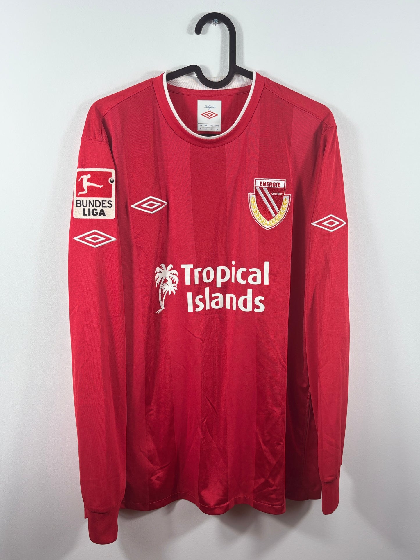 Energie Cottbus 2011/2012 Heimtrikot- M - #27 Banaskiewicz (Matchprepared)