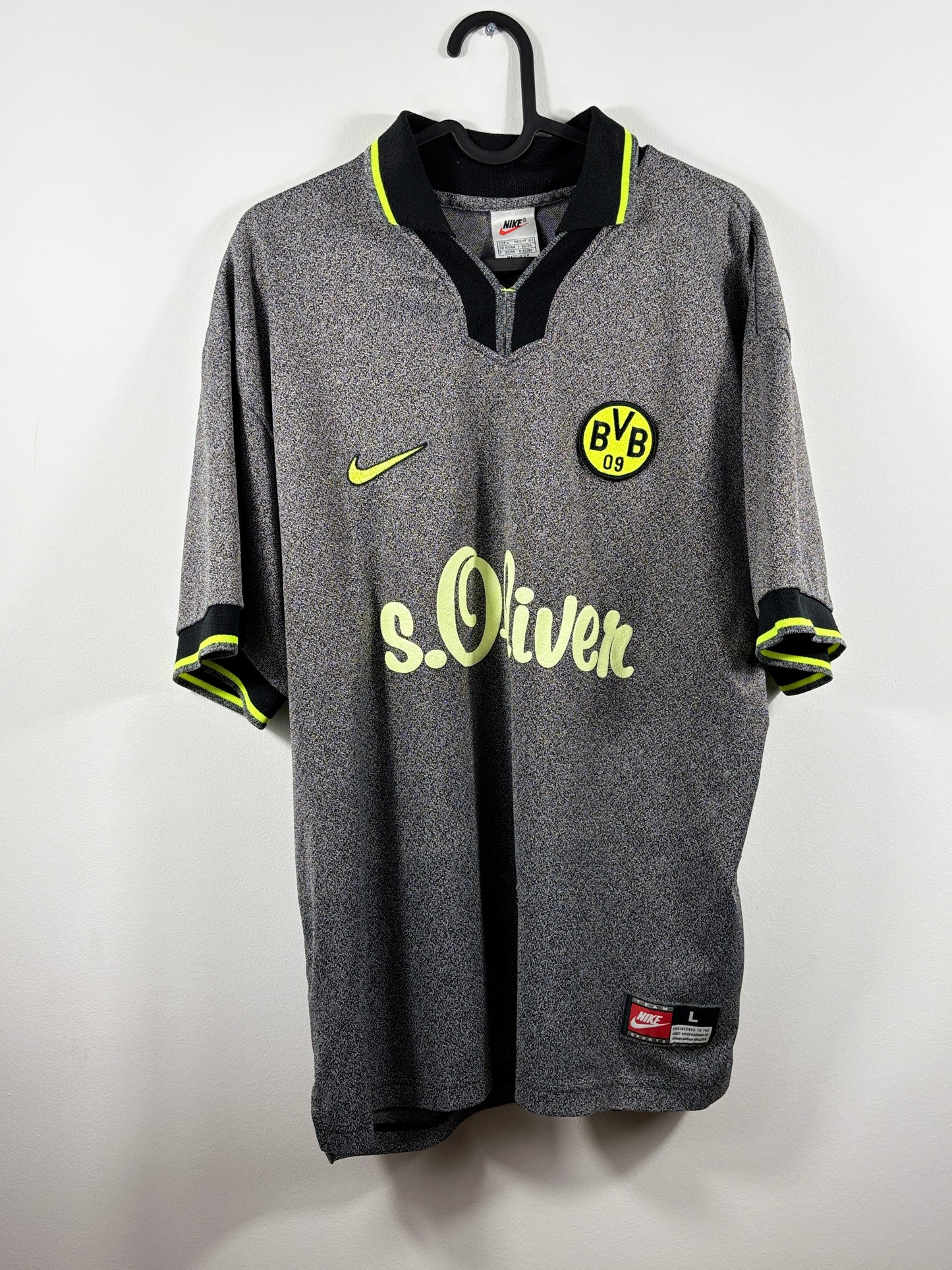 BVB Borussia Dortmund 1997/1998 Auswärtstrikot- L (DEFEKT)
