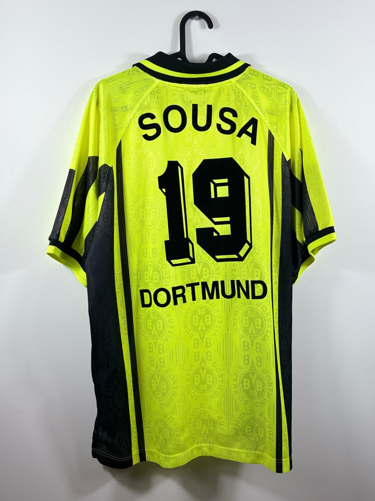 BVB Borussia Dortmund 1996/1997 Heimtrikot - XL - #19 Sousa