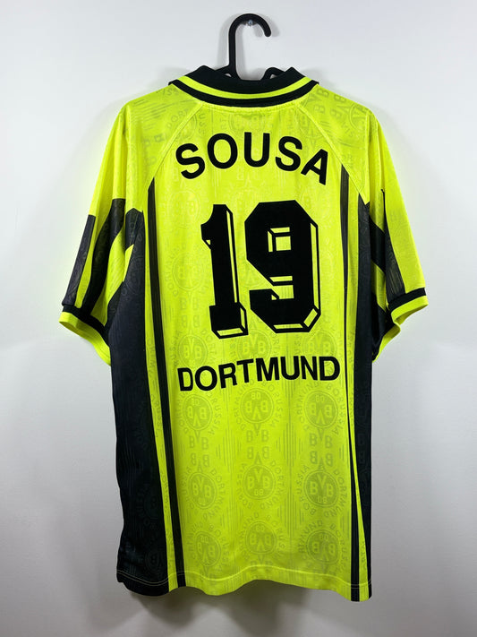 BVB Borussia Dortmund 1996/1997 Heimtrikot - XL - #19 Sousa