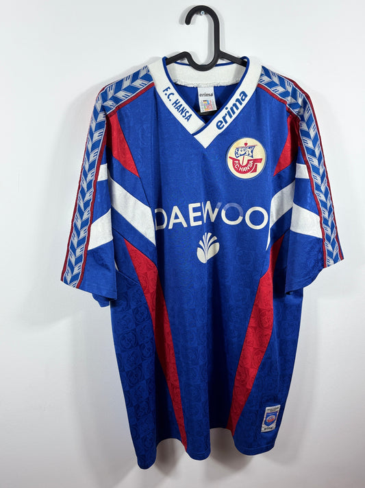 Hansa Rostock  1996/1997 Heimtrikot Daewoo - L/XL - #19 Studer