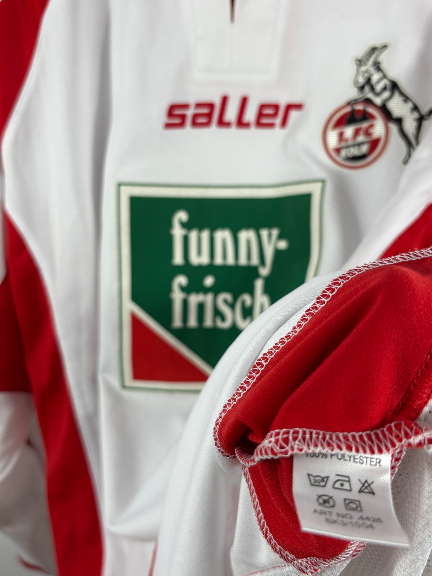 1. FC Köln 2004/2005 Auswärtstrikot Funny frisch – L/XL - #7 Kringe (Matchworn)