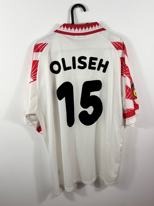 1. FC Köln 1996/1997 Heimtrikot Ford – XL - #15 Oliseh