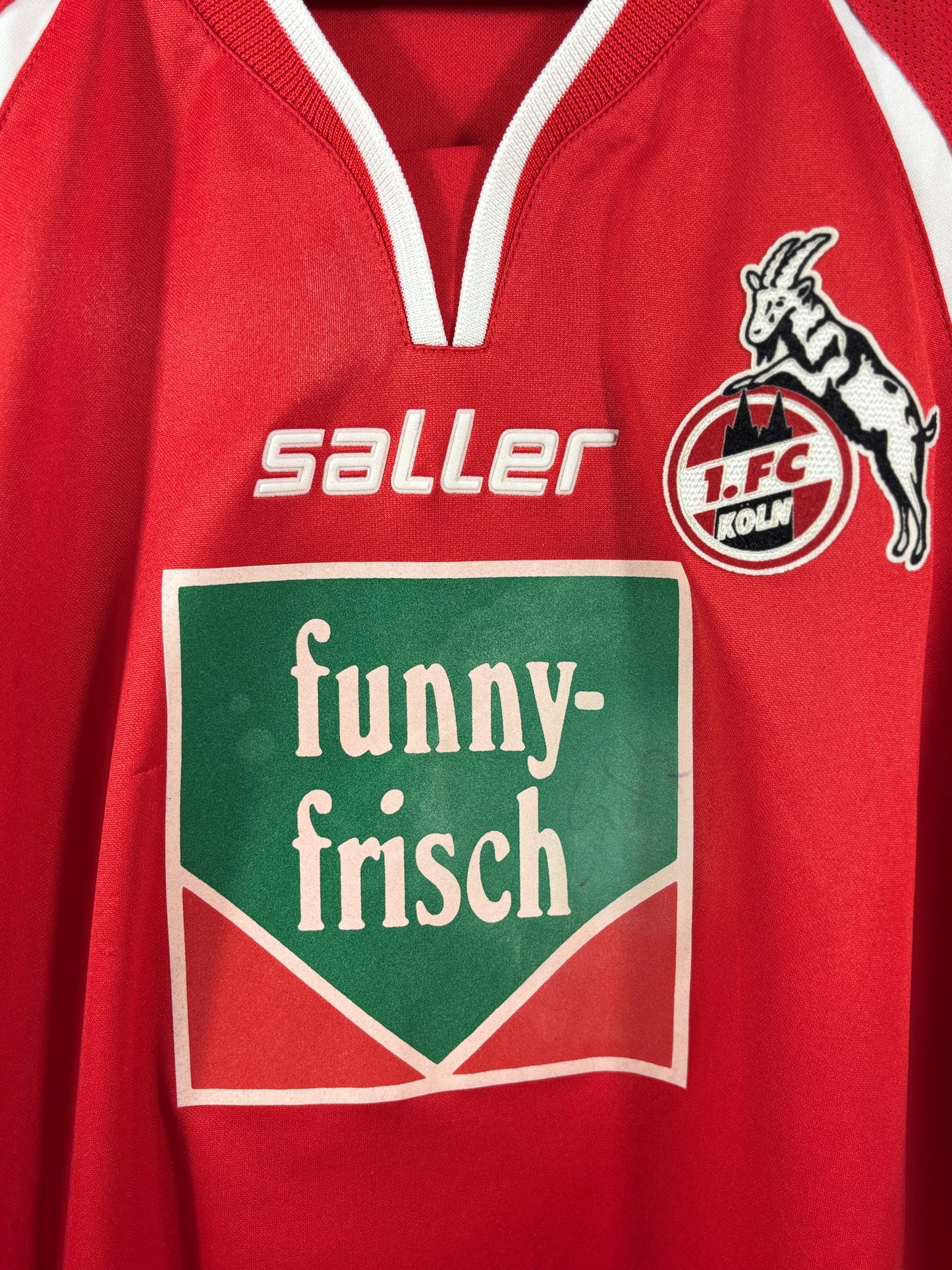 1. FC Köln 2004/2005 Heimtrikot Funny frisch – L/XL - #10 Podolski