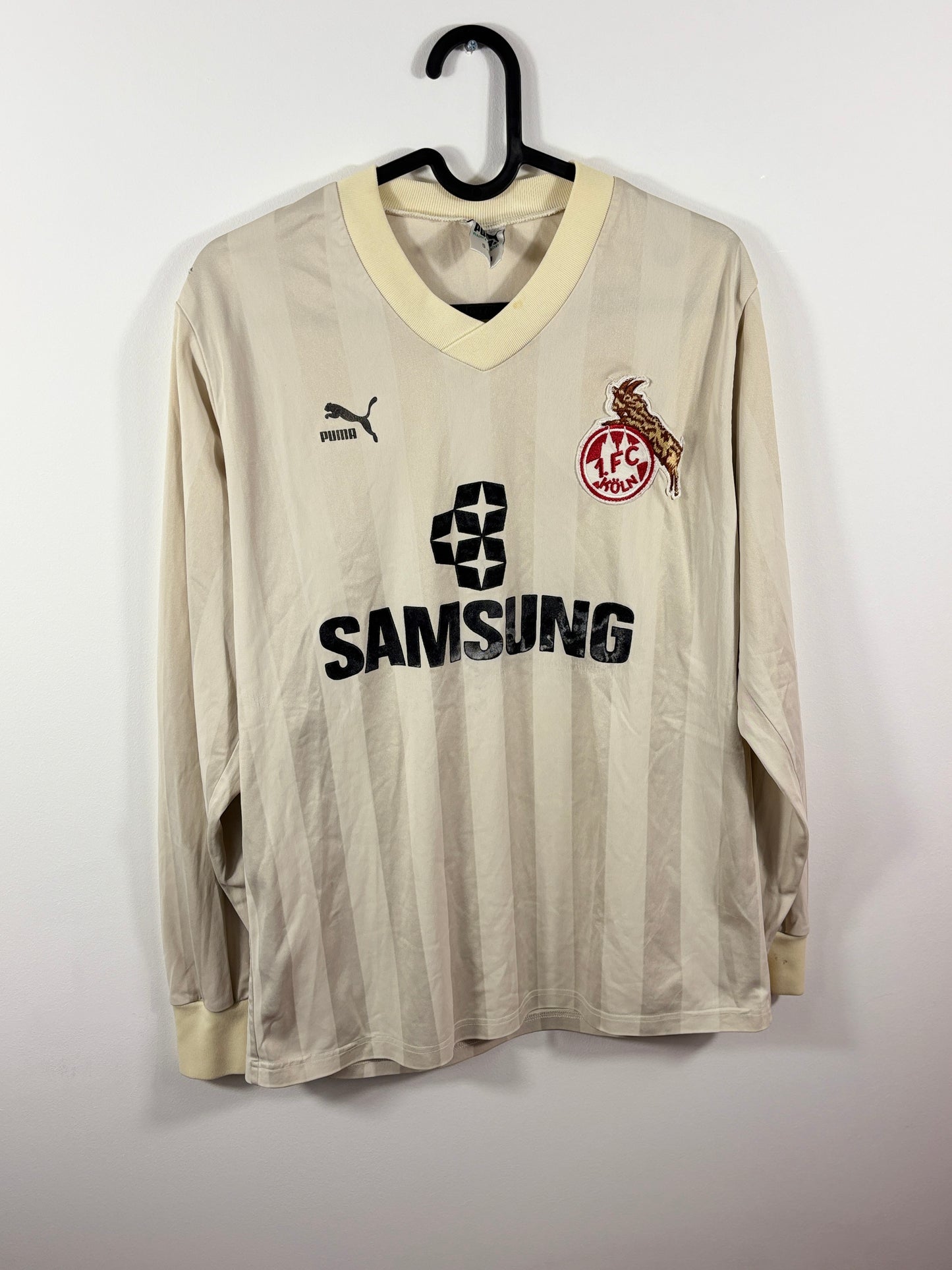 1. FC Köln 1988/1990 Heimtrikot Samsung – M - Langarm