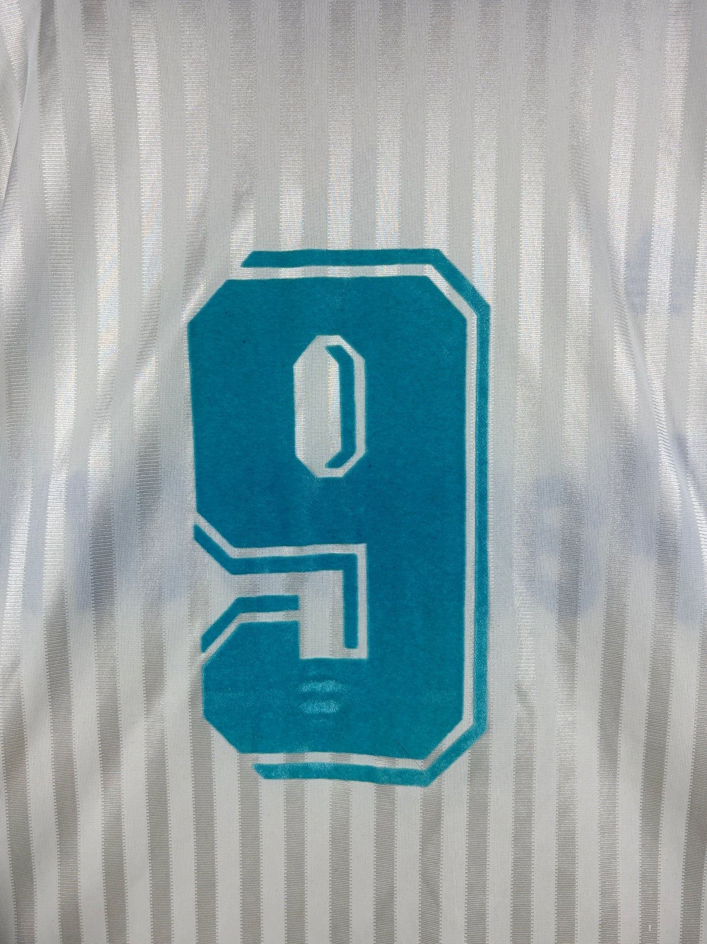 Olympique Marseille 1990/1991 Heimtrikot  - M - #9 Papin
