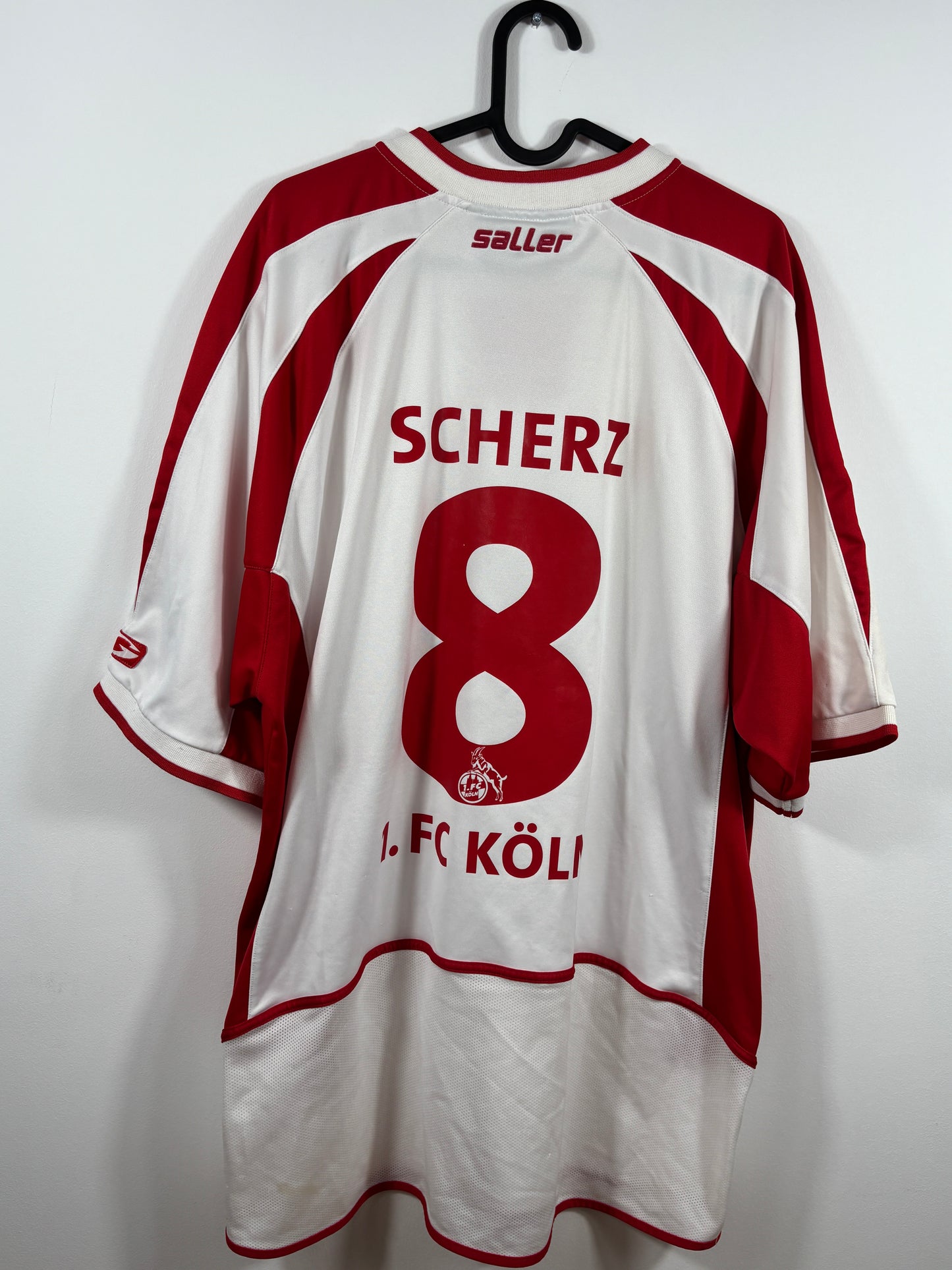 1. FC Köln 2004/2005 Auswärtstrikot Funny frisch – L/XL - #8 Scherz
