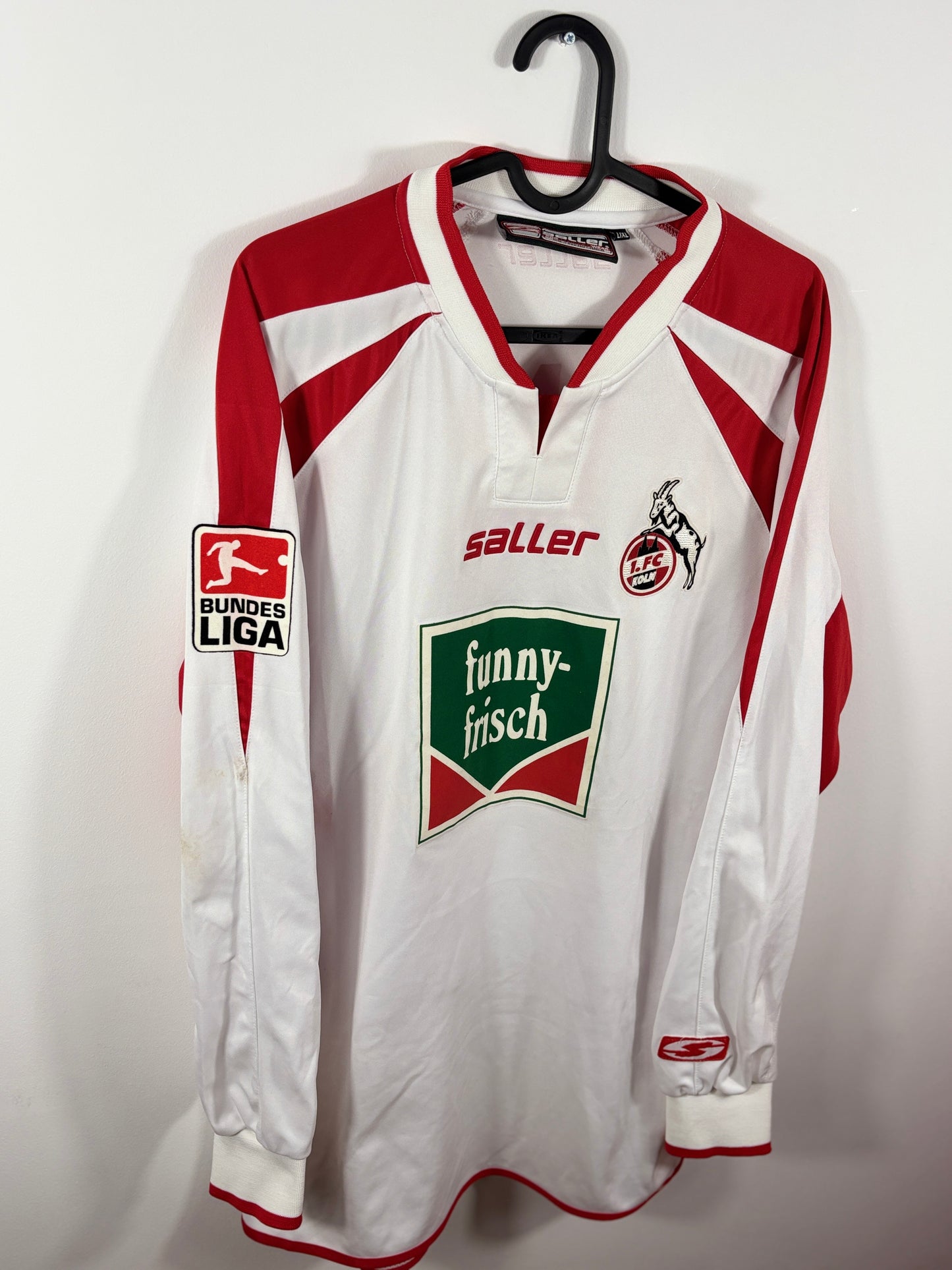 1. FC Köln 2004/2005 Auswärtstrikot Funny frisch – L/XL - #7 Kringe (Matchworn)