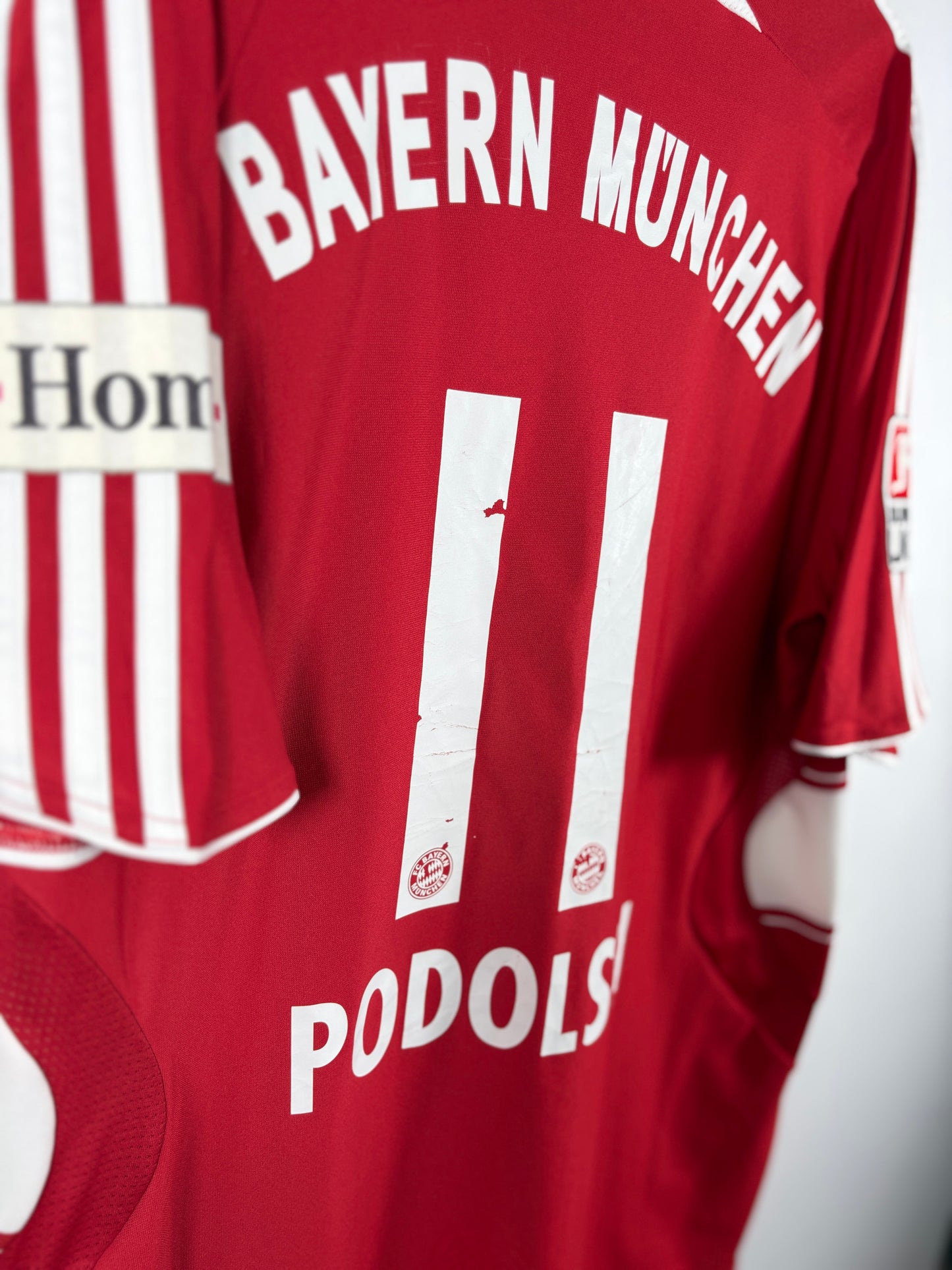 FC Bayern München 2007/2008/2009 Heimtrikot - L - #11 Podolski