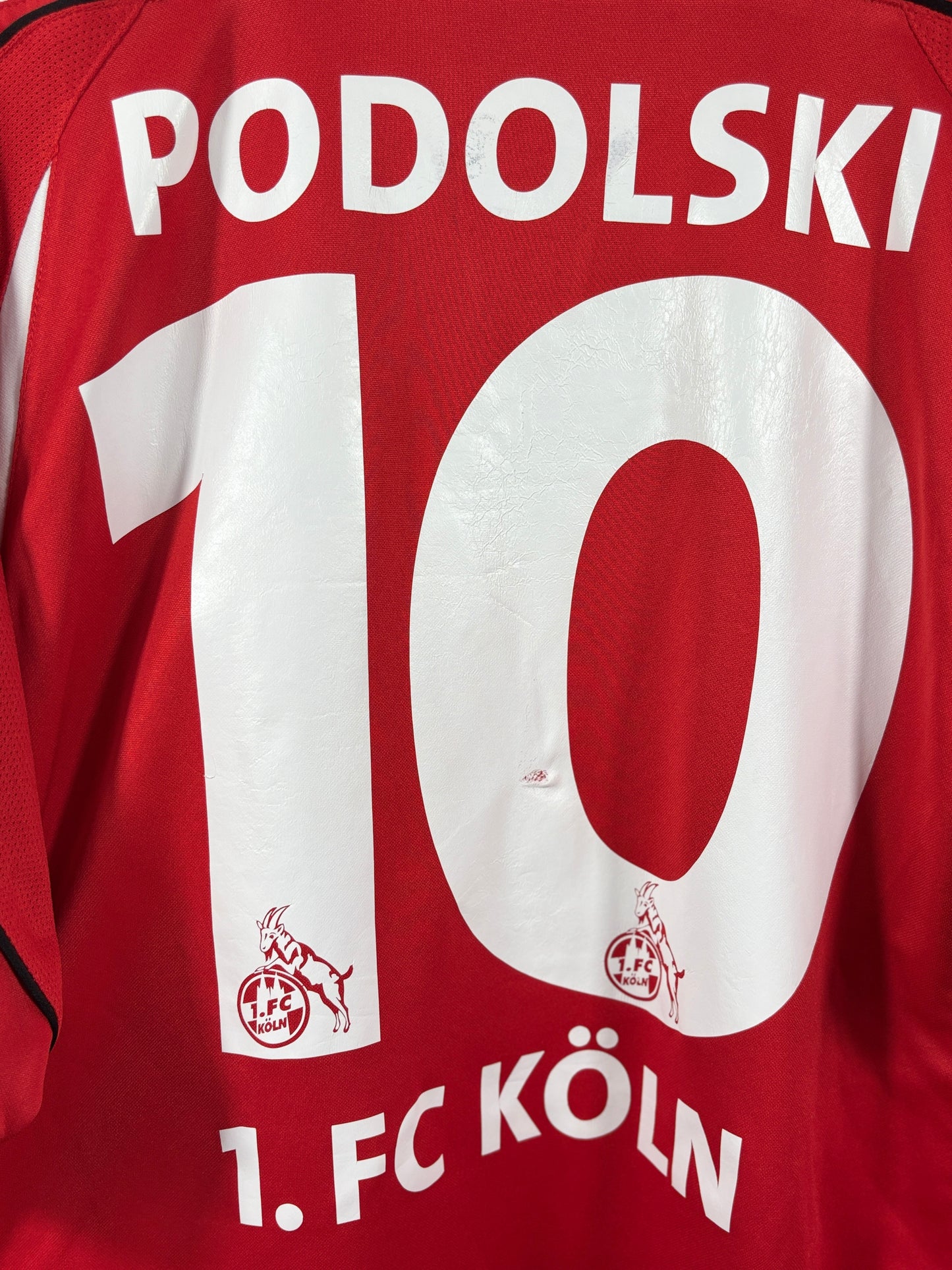 1. FC Köln 2004/2005 Heimtrikot Funny frisch – L/XL - #10 Podolski