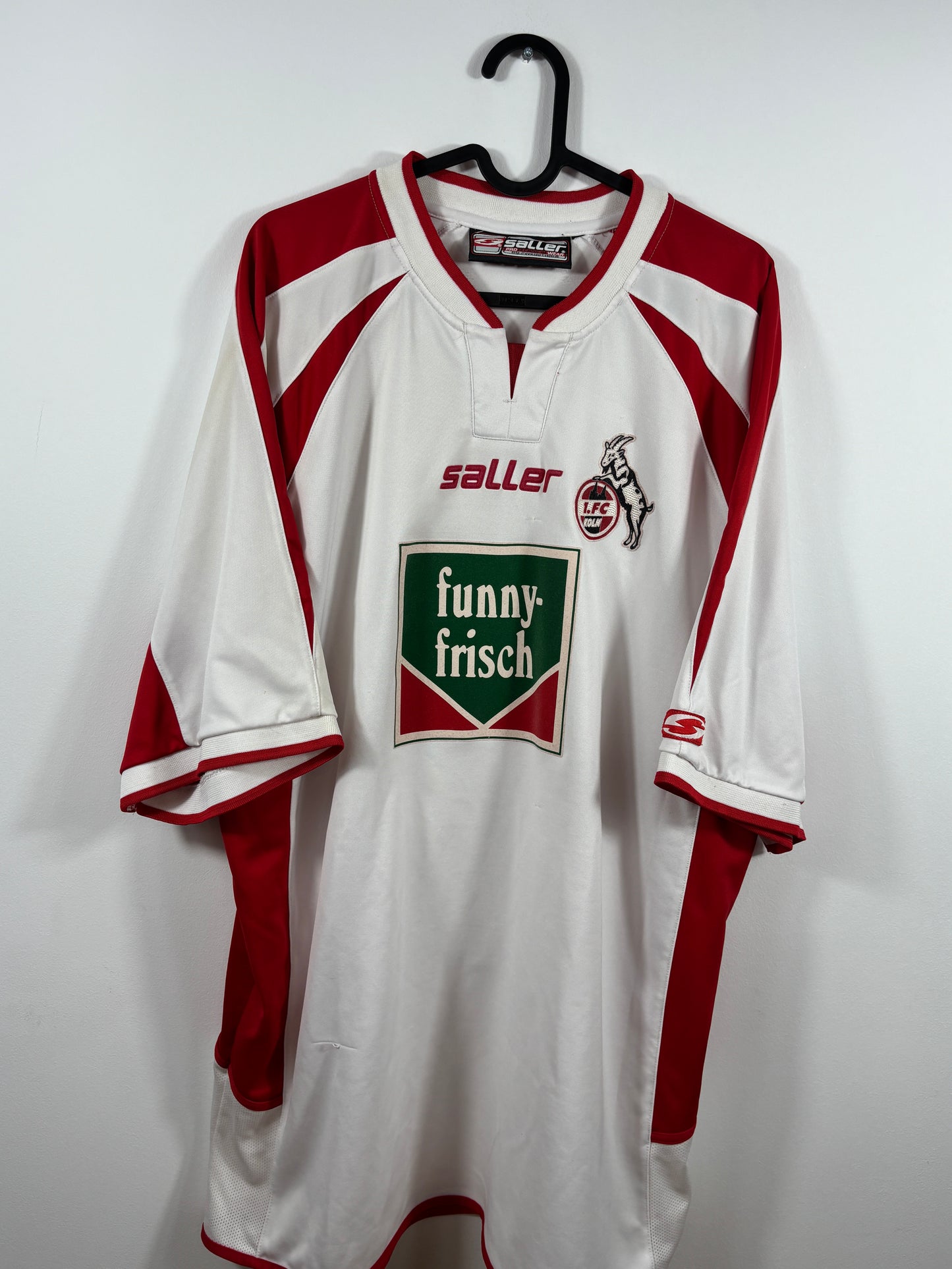 1. FC Köln 2004/2005 Auswärtstrikot Funny frisch – L/XL - #8 Scherz