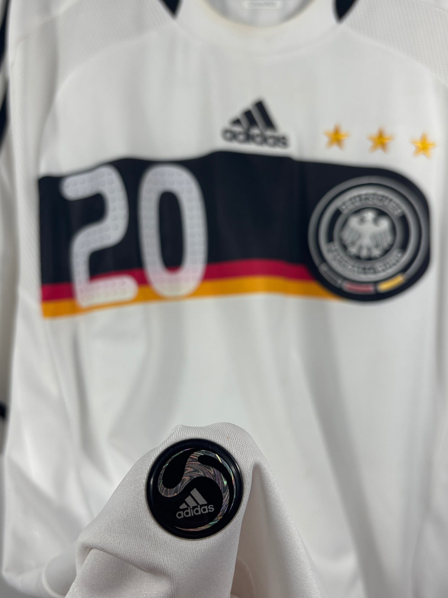 Deutschland DFB 2008 Heimtrikot – XL - #20 Podolski (signiert)