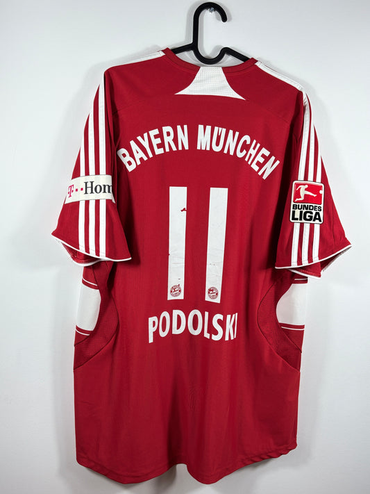 FC Bayern München 2007/2008/2009 Heimtrikot - L - #11 Podolski