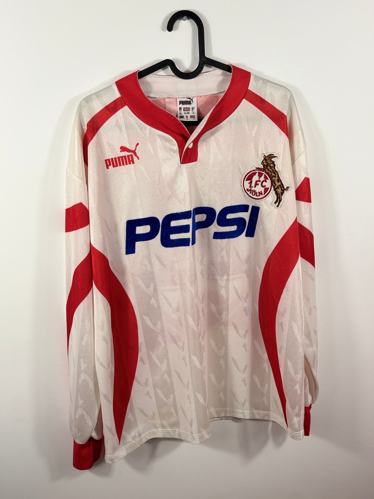 1. FC Köln 1993/1994 Heimtrikot Pepsi – XL - #14 (Matchworn)