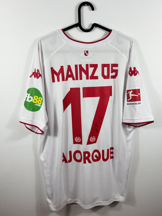 1. FSV Mainz 05 2022/2023 Auswärtstrikot - XL - #17 Ajorque (Matchprepared & signiert)