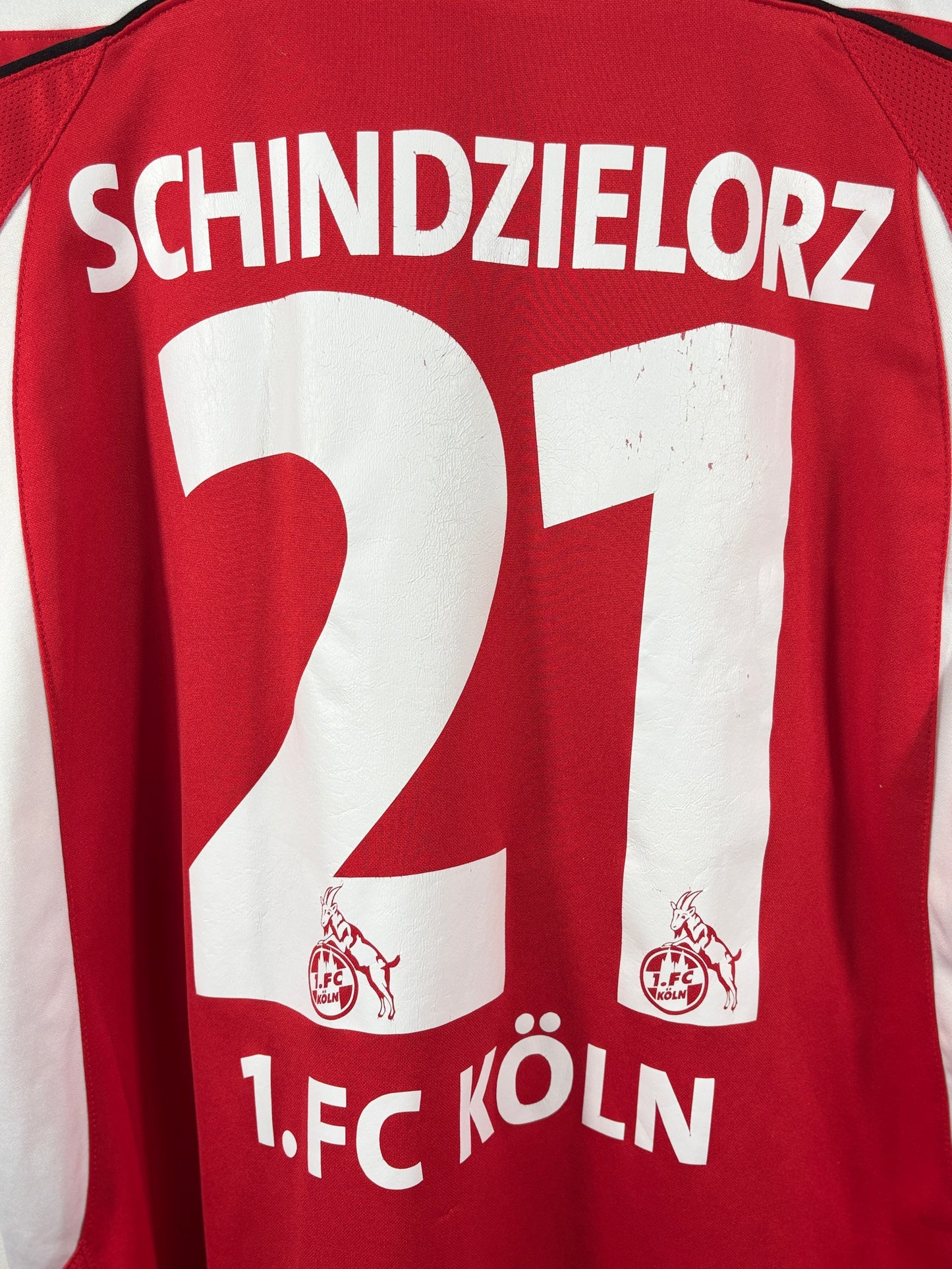 1. FC Köln 2004/2005 Heimtrikot Funny frisch – XL - #21 Schindzielorz